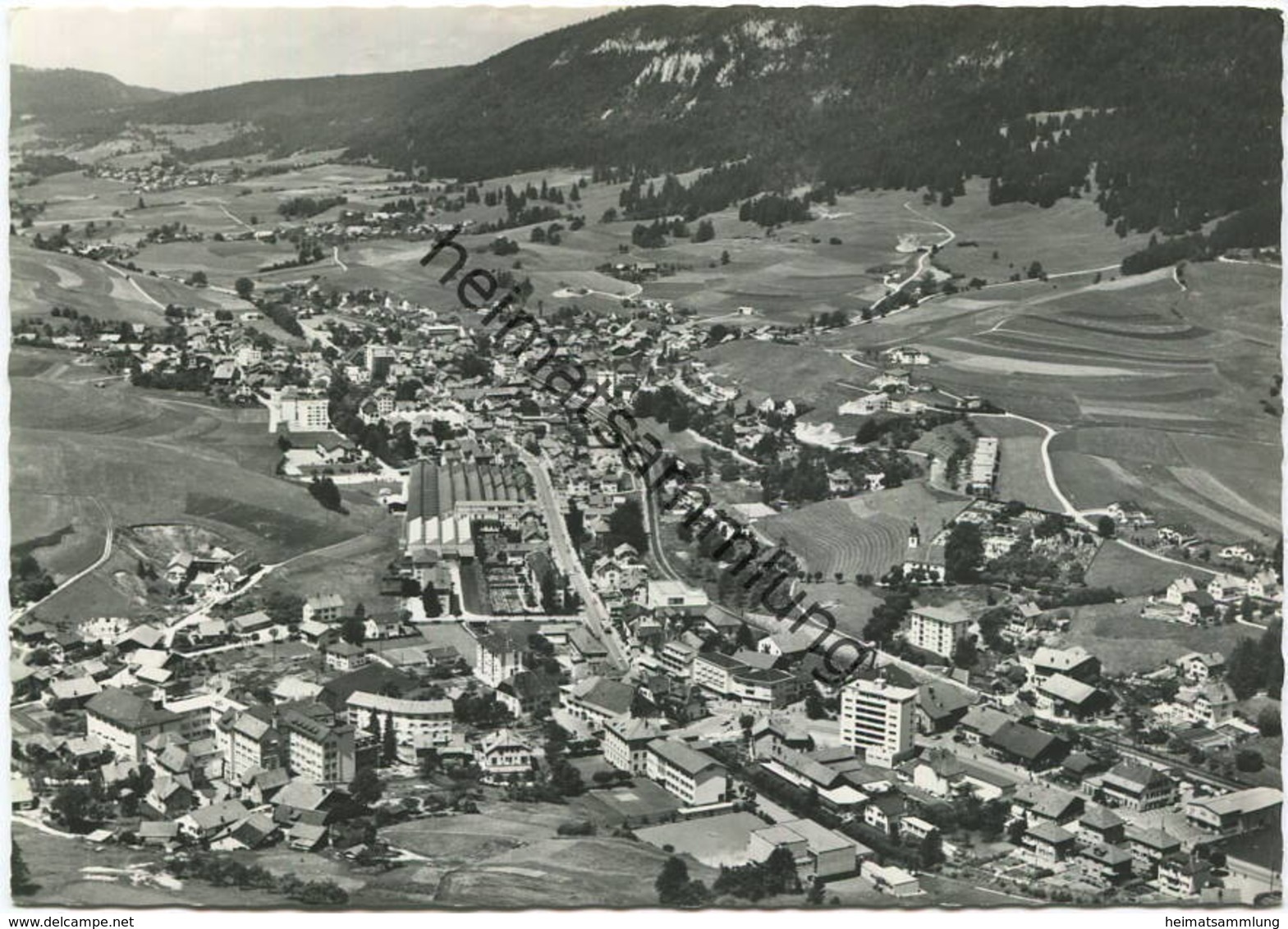 Malleray-Bevilard - Vue aérienne - Flugaufnahme - Foto-AK Grossformat - Edition A. Deriaz Baulmes gel. 1965