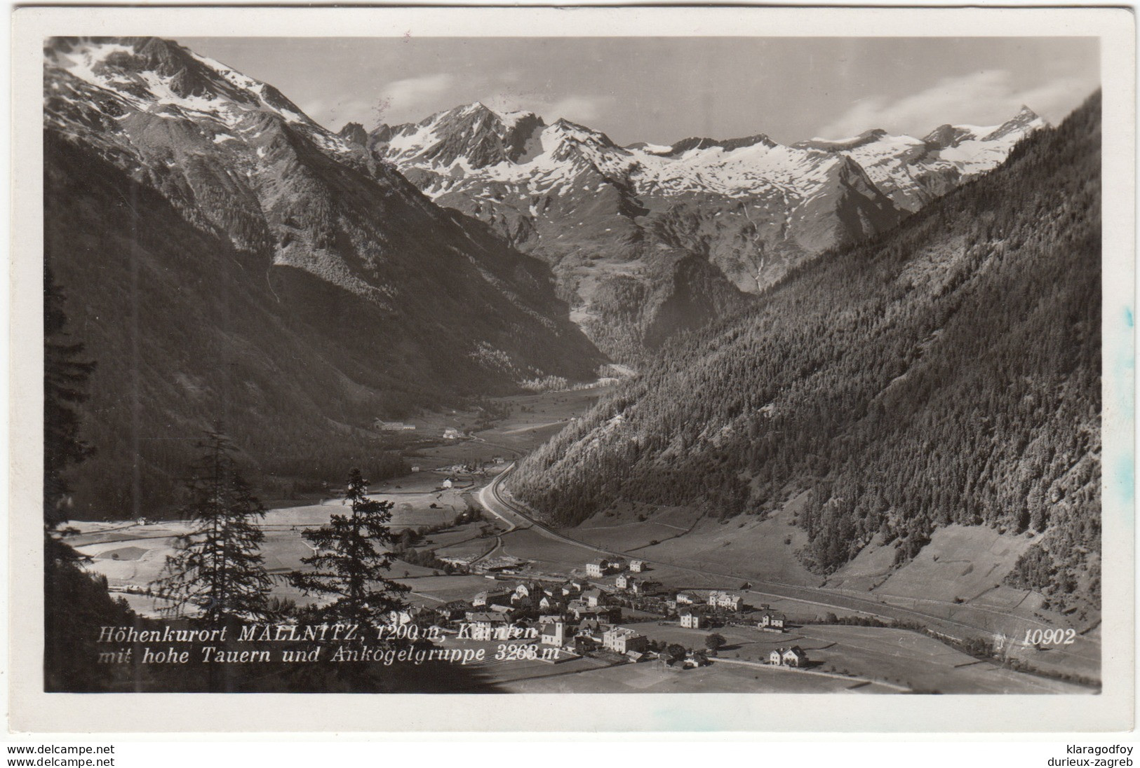 Mallnitz old postcard travelled 1944 b170907