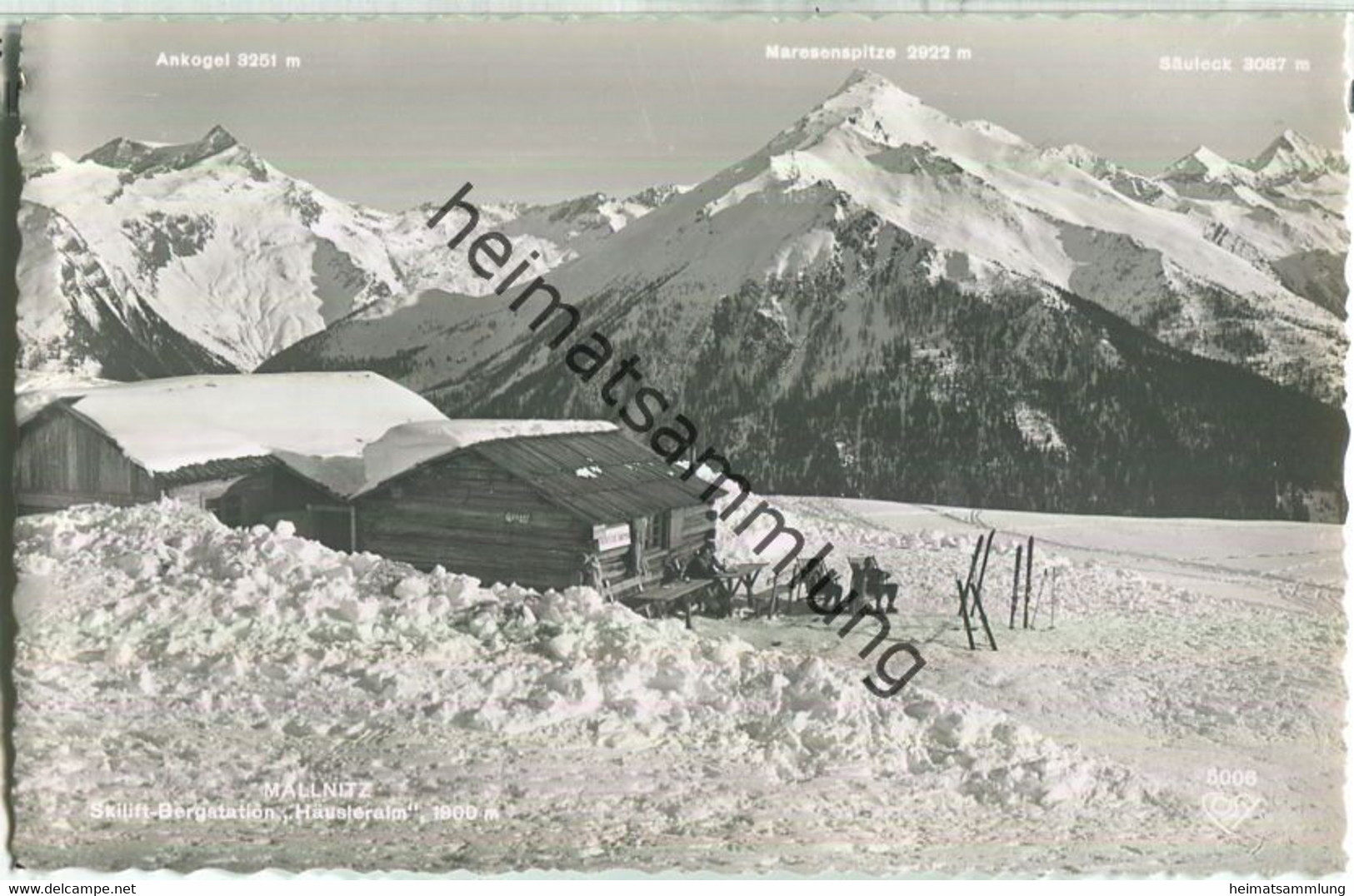 Mallnitz - Skilift-Bergstation Häusleralm - Foto-Ansichtskarte - Verlag Alfred Gründler Salzburg