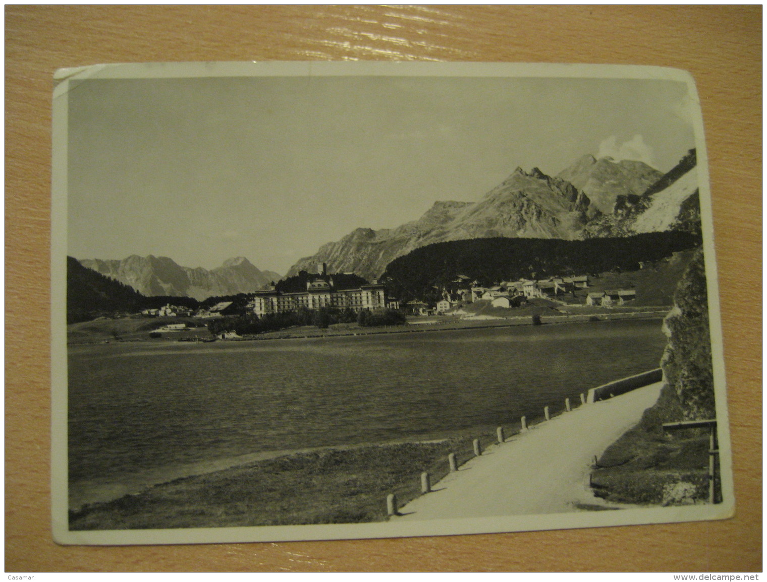 MALOJA und die Bergellerberge REGENSDORF 1959 to Lidingo Sweden post card Grisons GRAUBUNDEN Switzerland