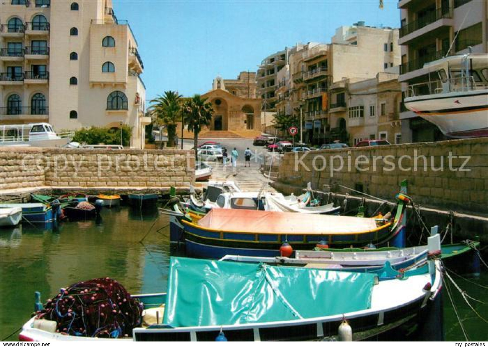 Malta Saint Paul Bay Fischerhafen