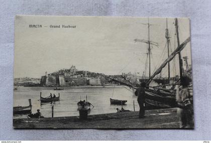 Malta, grand harbour, Malte