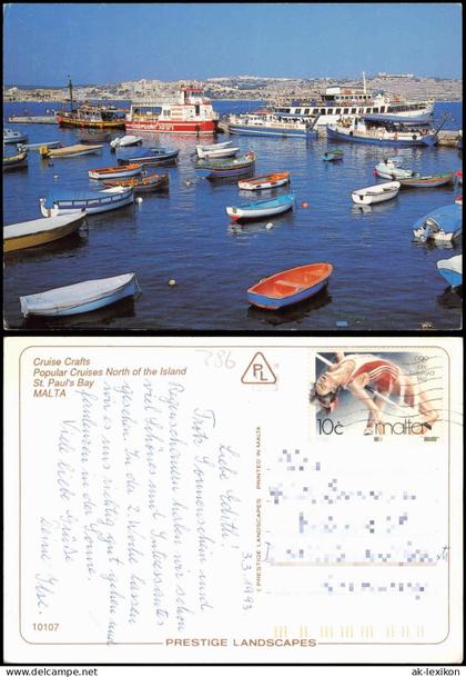 Malta St. Paul's Bay Popular Cruises North of the Island MALTA 1993