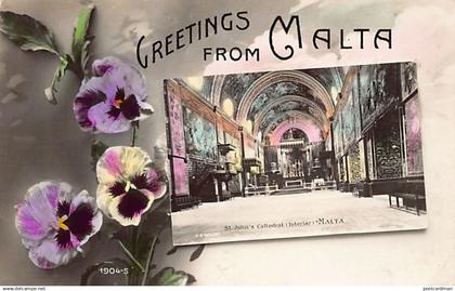 Malta - VALLETTA - St. John's Cathedral (interior) - Publ. unknown