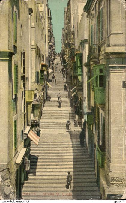 Malte - Malta - Strada St Lucia - CPA