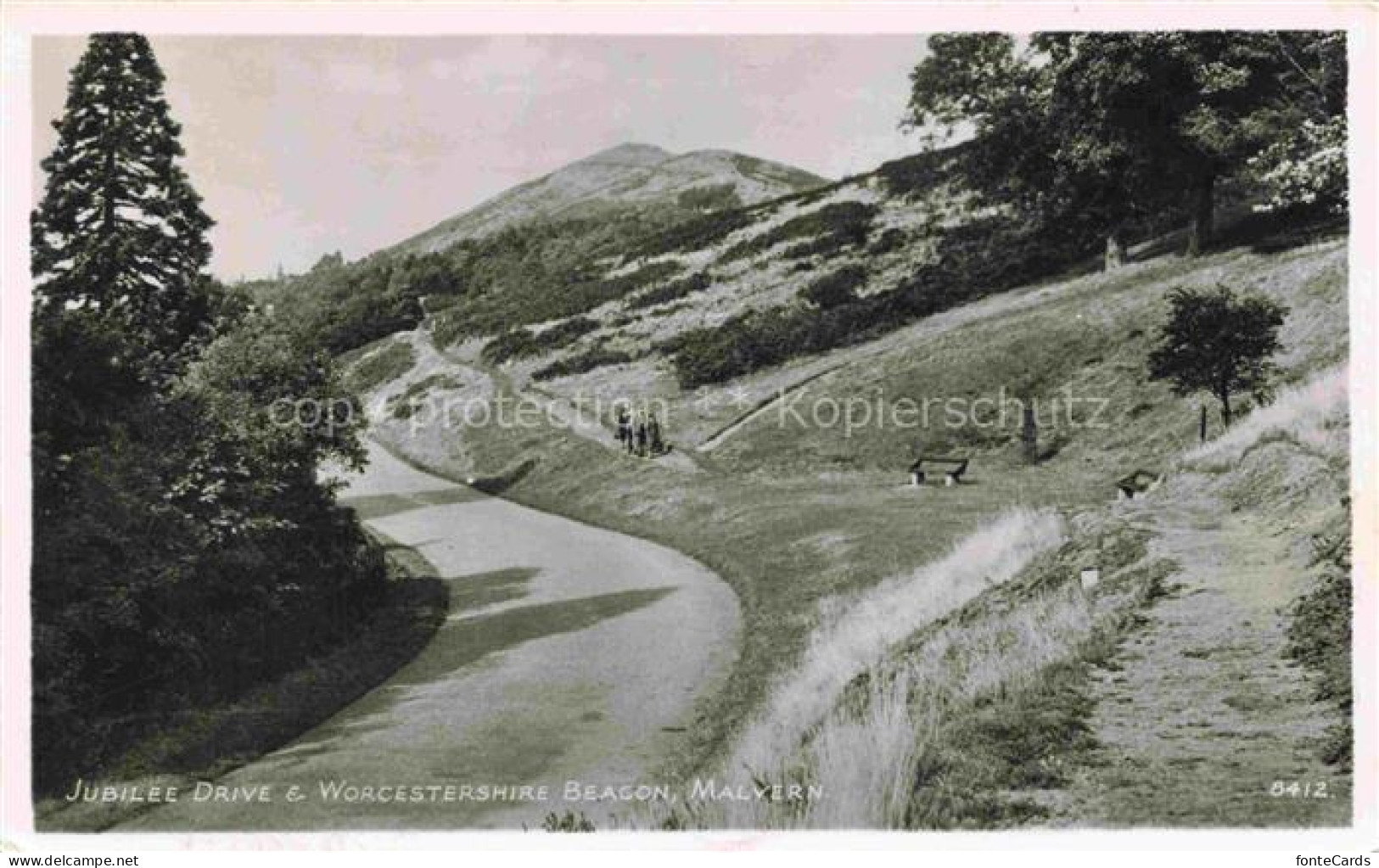 Malvern  Malvern Hills Worcestershire UK Jubilee Drive and Worcestershire Beacon