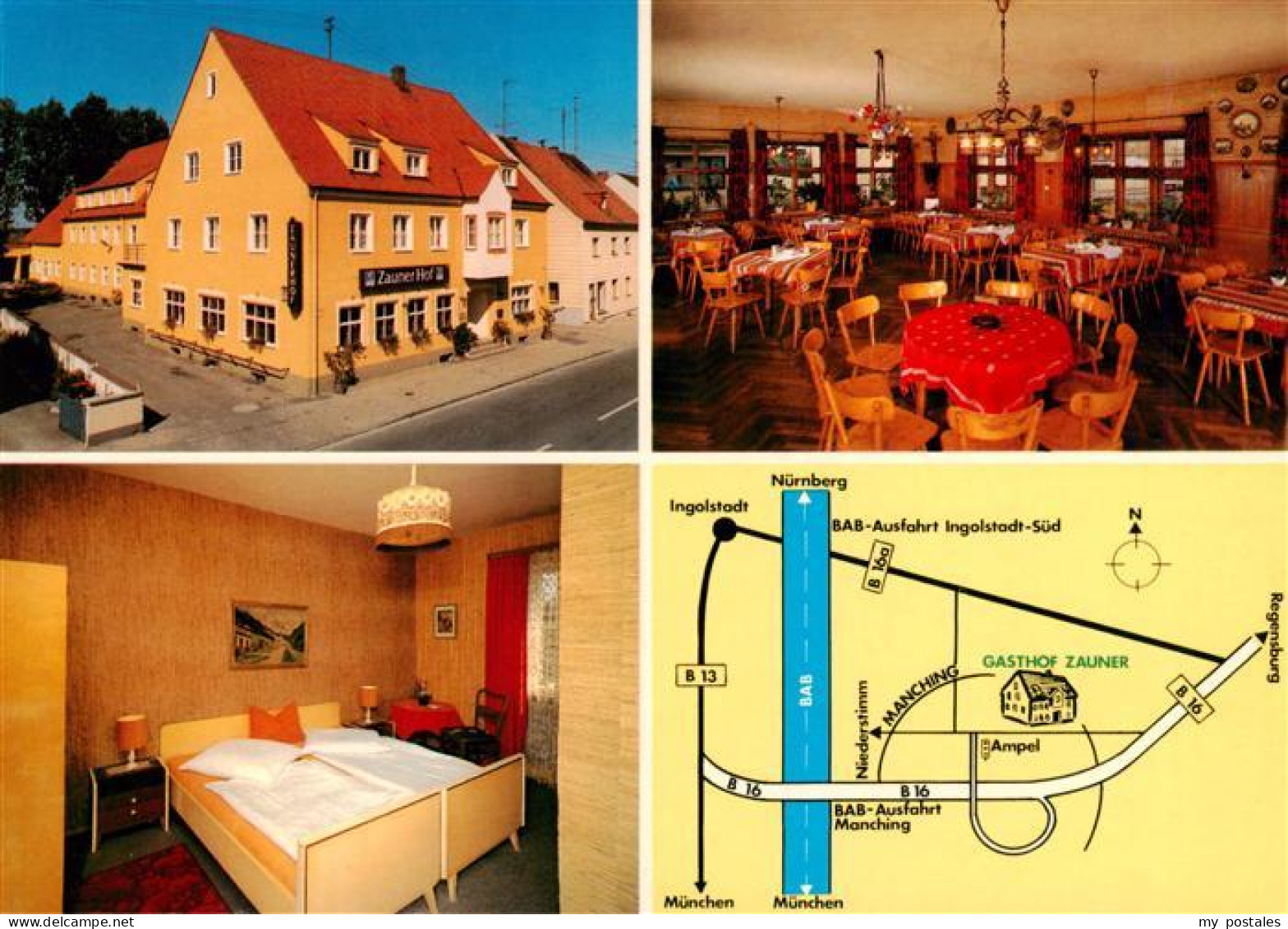 Manching Gasthof Zauner Gastraum Zimmer