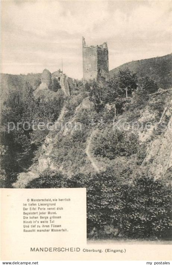 Manderscheid Eifel Eingang Oberburg