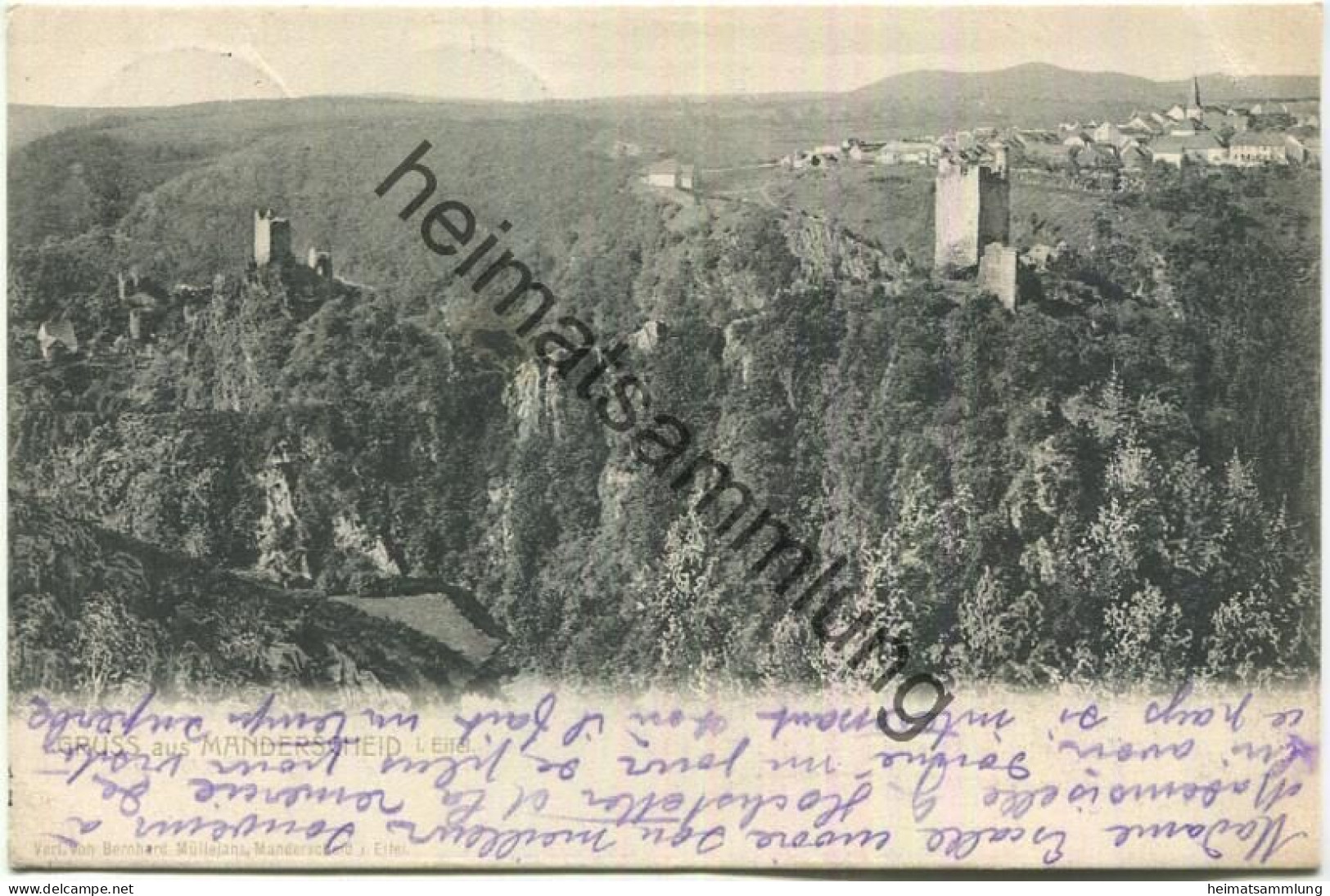 Manderscheid - Verlag Bernhard Manderscheid in der Eifel gel. 1905