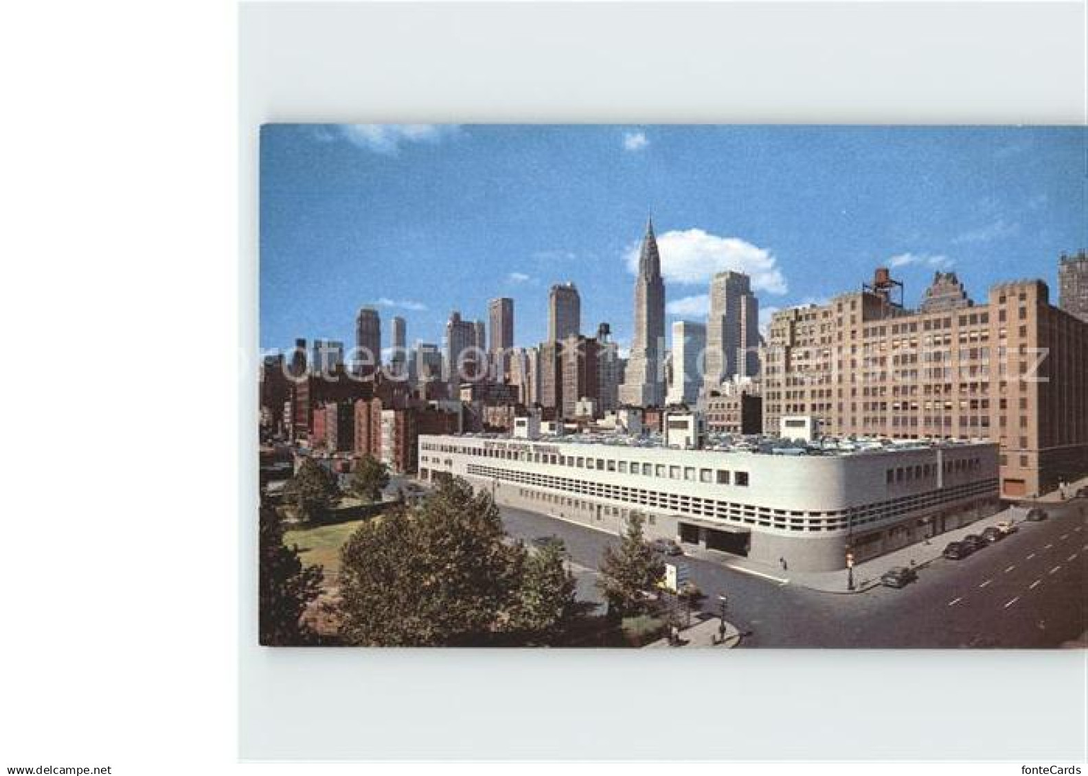 Manhattan New York Mid Manhattan skyline New East Side Airlines Terminal