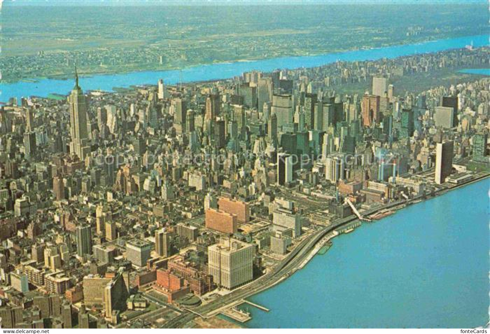 Manhattan  NEW YORK USA Midtown Manhattan Skyline Fliegeraufnahme