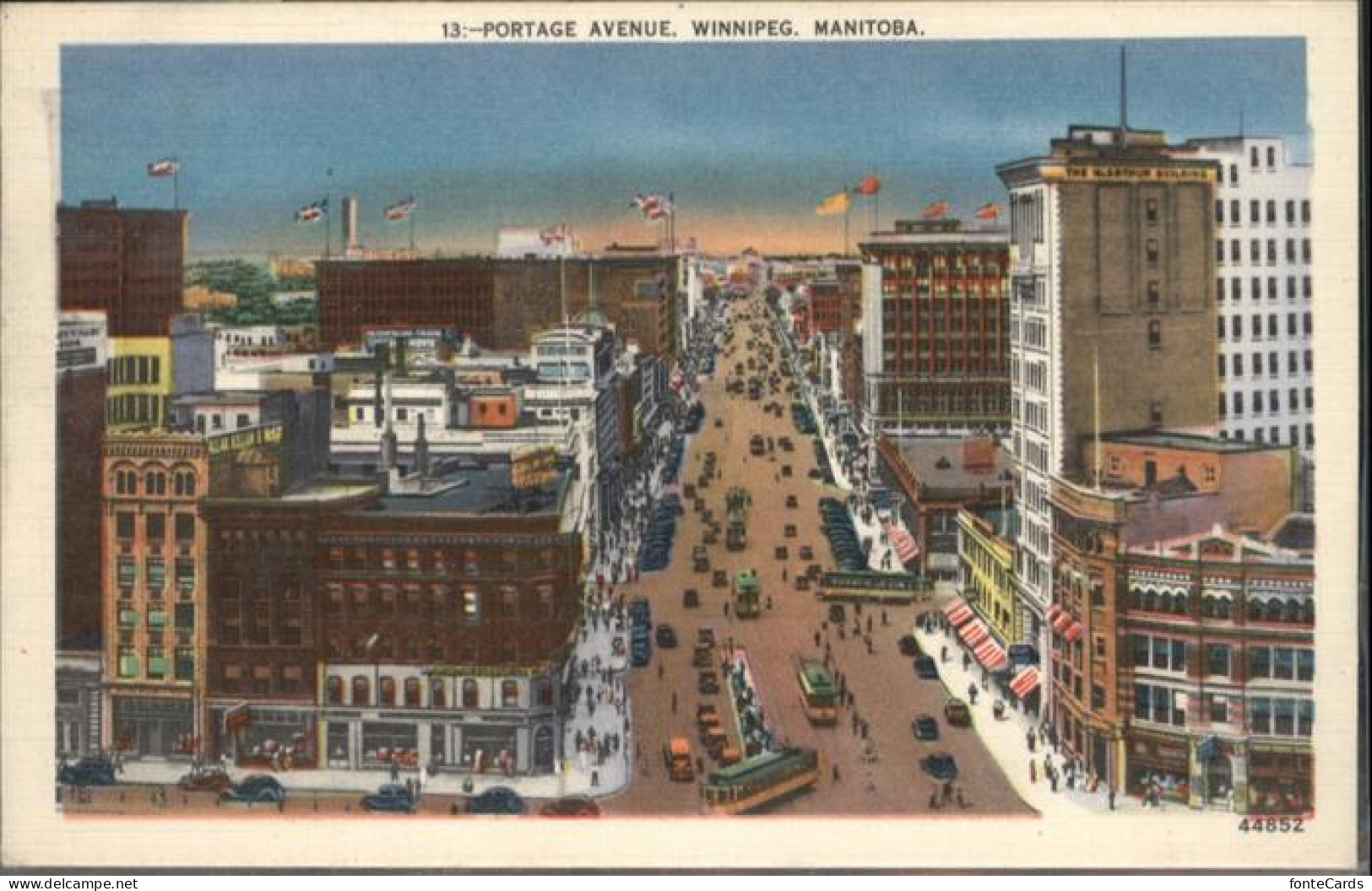 Manitoba Portage Avenue Winnipeg Strassenbahn