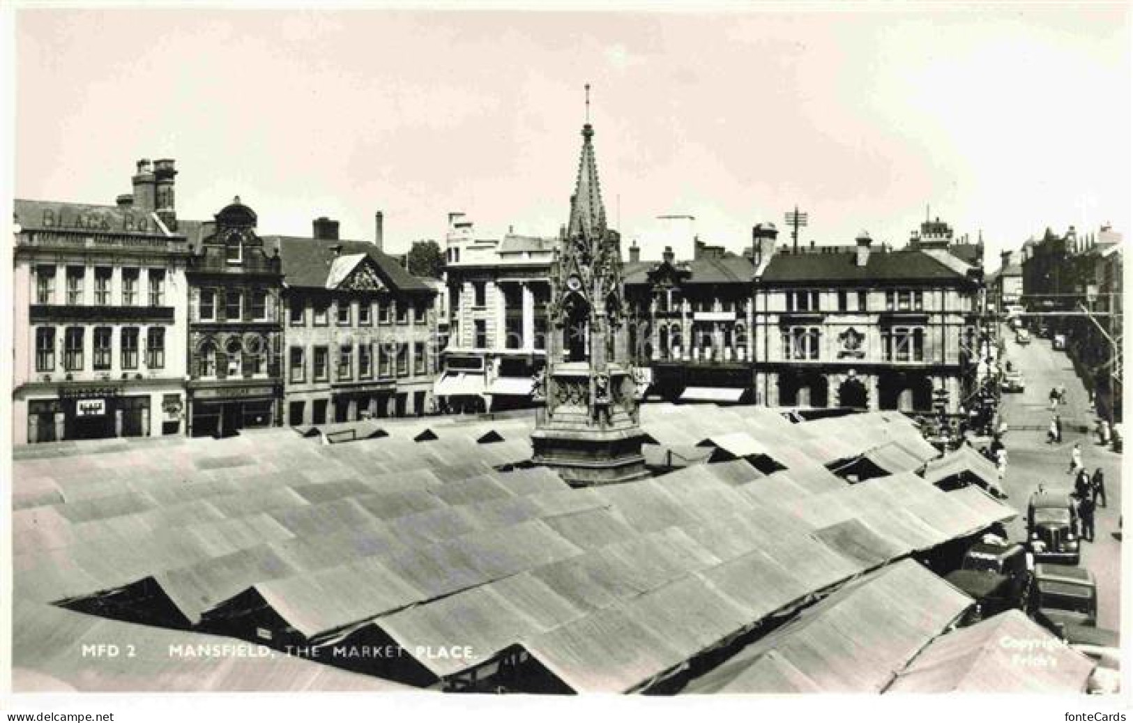 Mansfield  Nottinghamshire UK The Market Place
