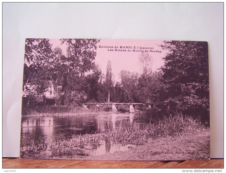 MANSLE (CHARENTE) LES RUINES DU MOULIN DE BAUDAN