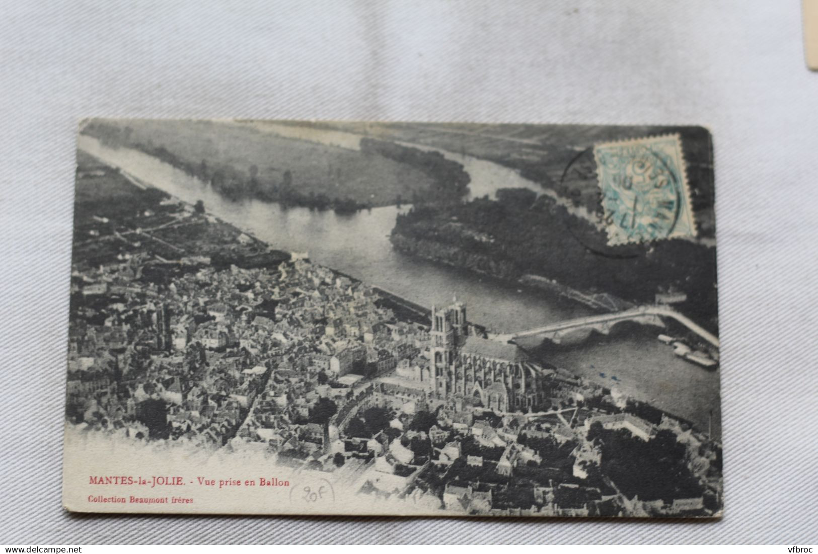 Mantes la Jolie, vue prise en ballon, Yvelines 78