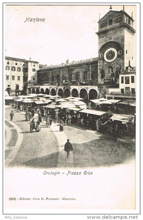"Mantova - Orologio - Piazze Erbe"