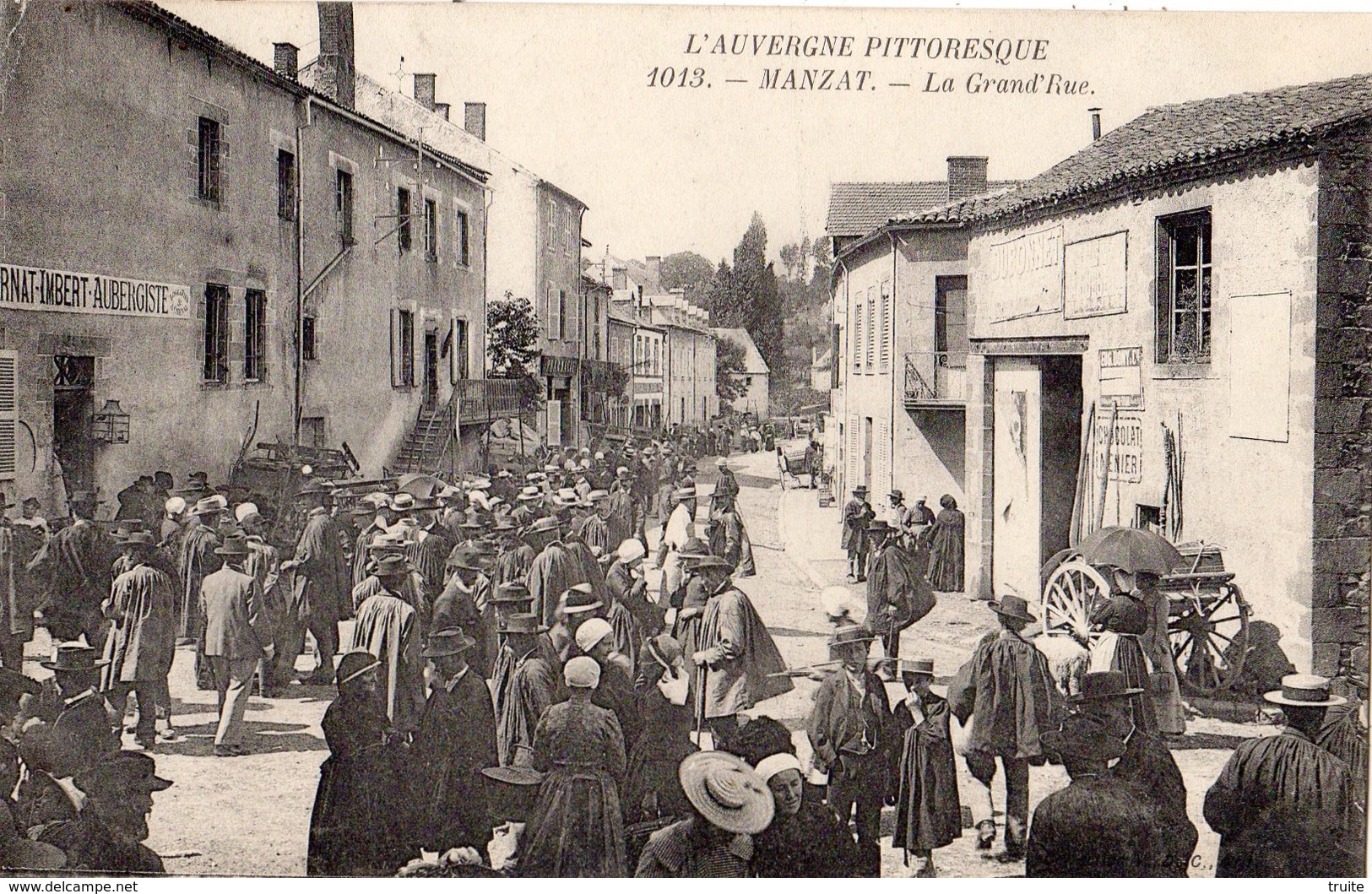 MANZAT LA GRAND'RUE (UN JOUR DE MARCHE)