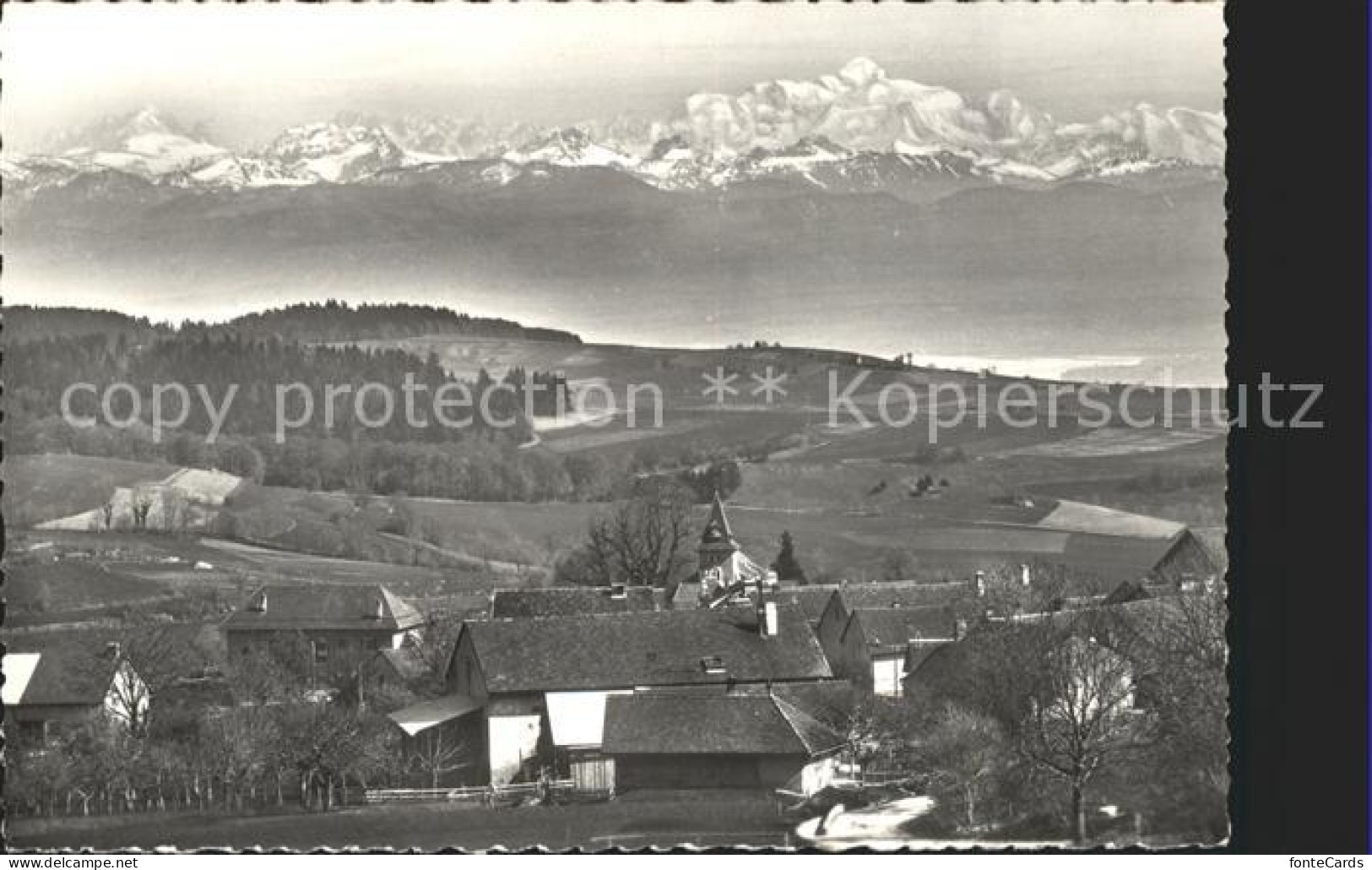 Marchissy Panorama et le Mont Blanc