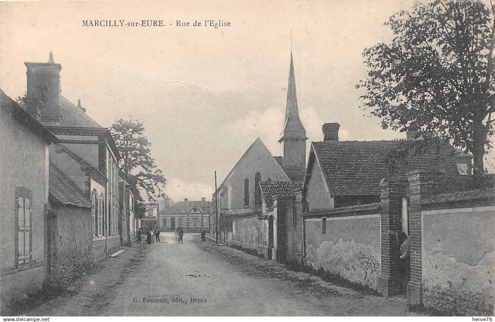 MARCILLY SUR EURE - rue de l'Eglise
