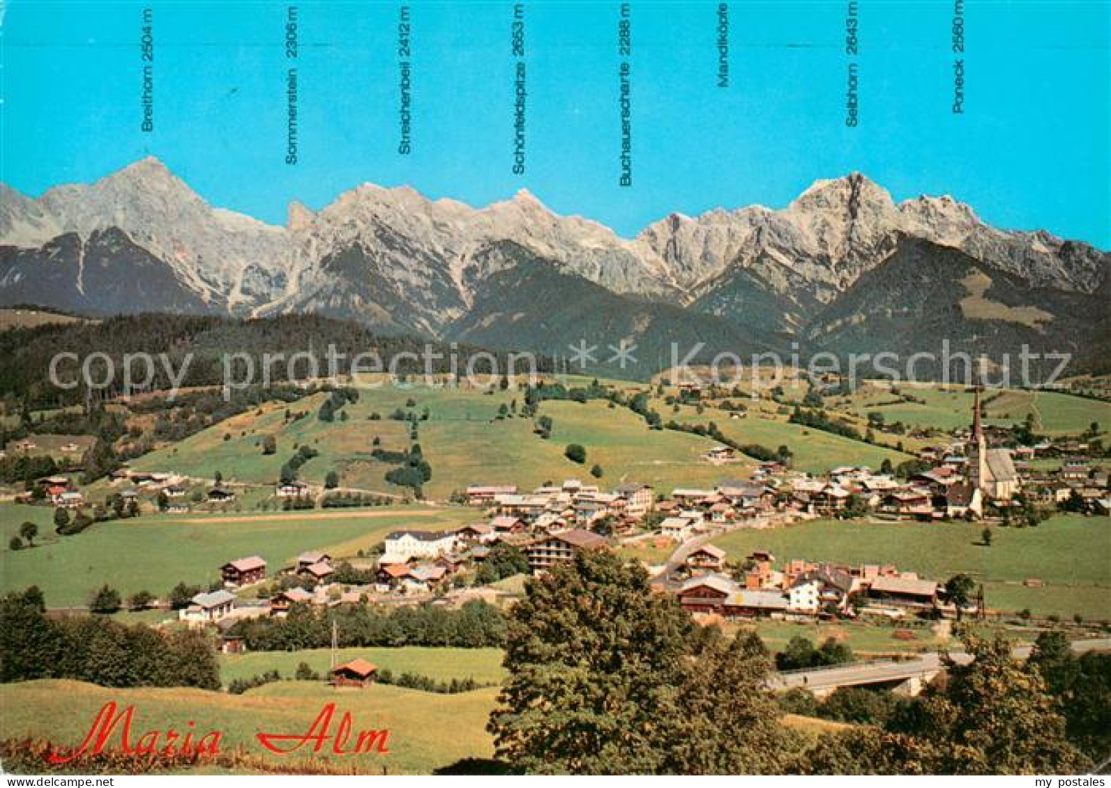 Maria Alm Steinernen Meer AT Panorama