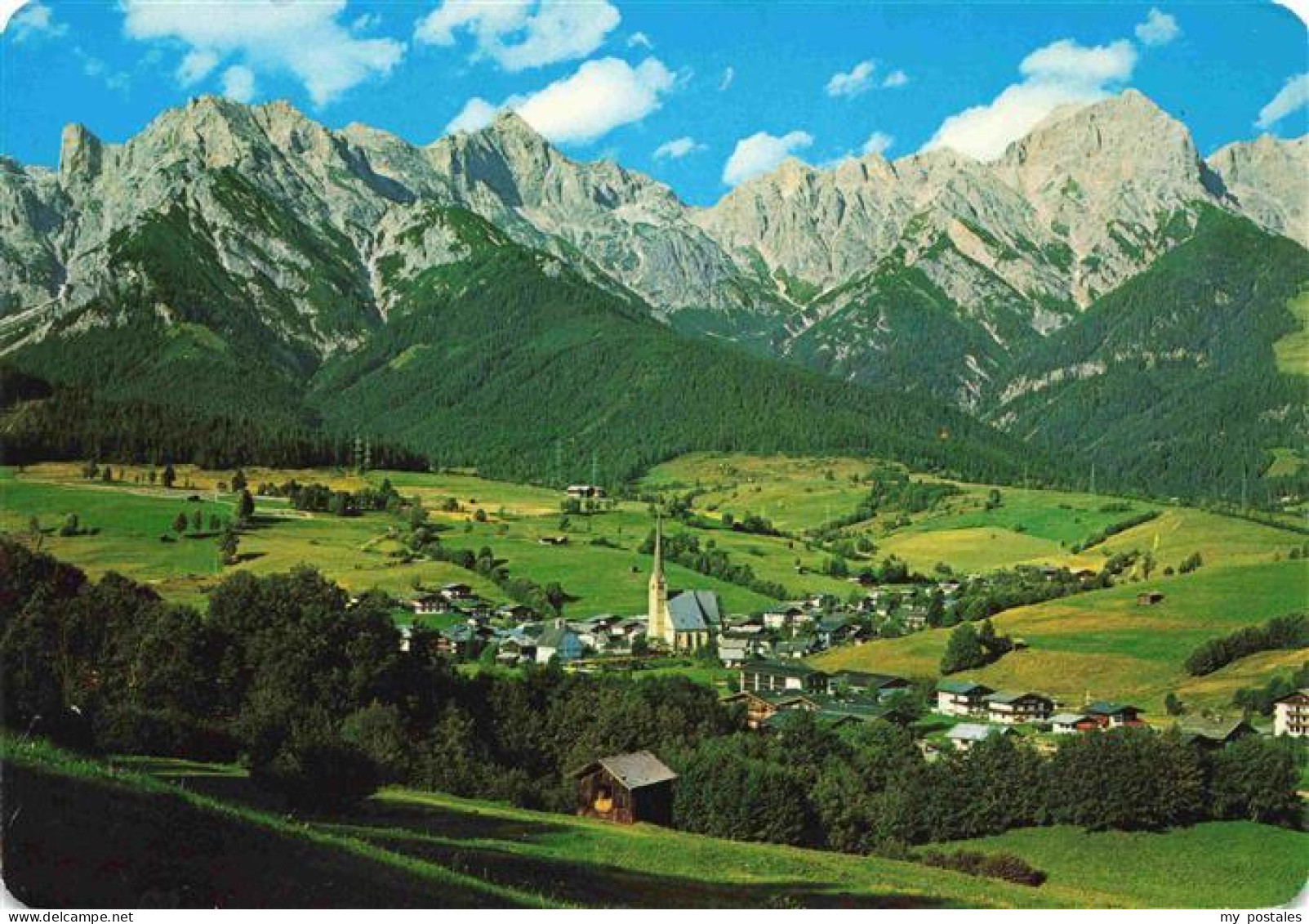 Maria Alm Steinernen Meer AT Panorama Wallfahrtskirche