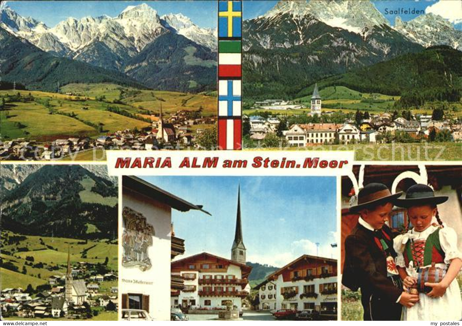 Maria Alm Steinernen Meer Saalfelden Kirche Trachtenkinder