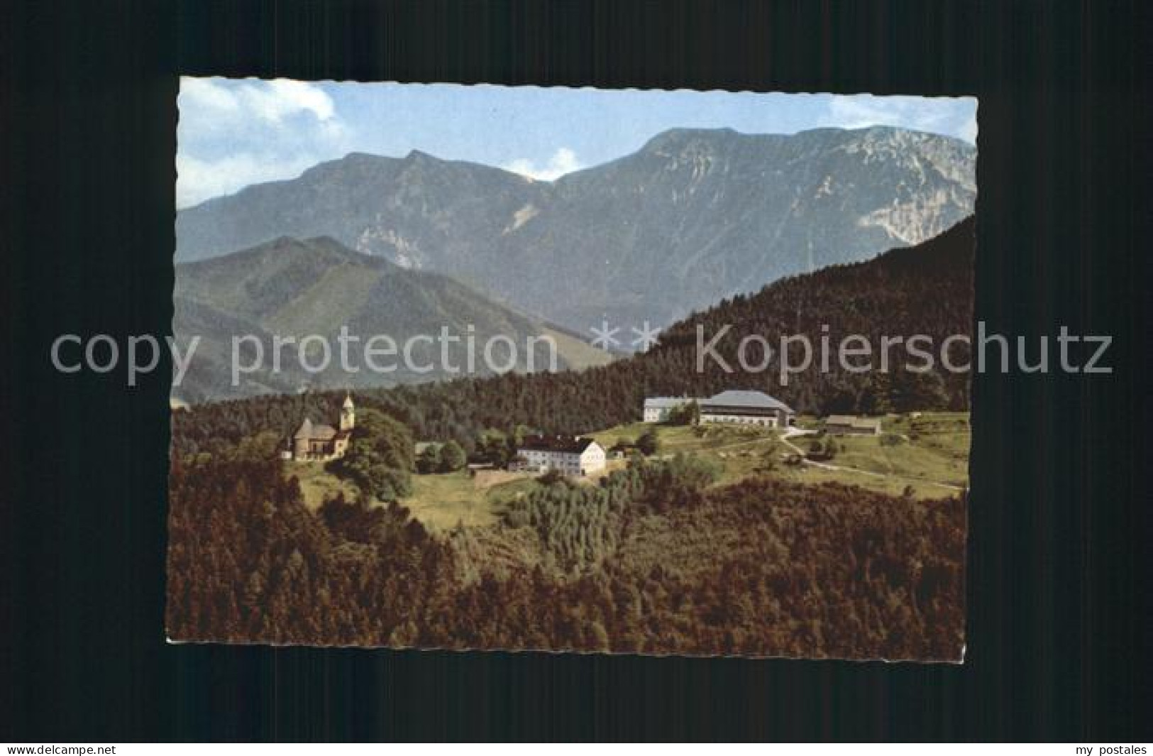 Maria Eck Panorama mit Rauschberg Chiemgauer Alpen