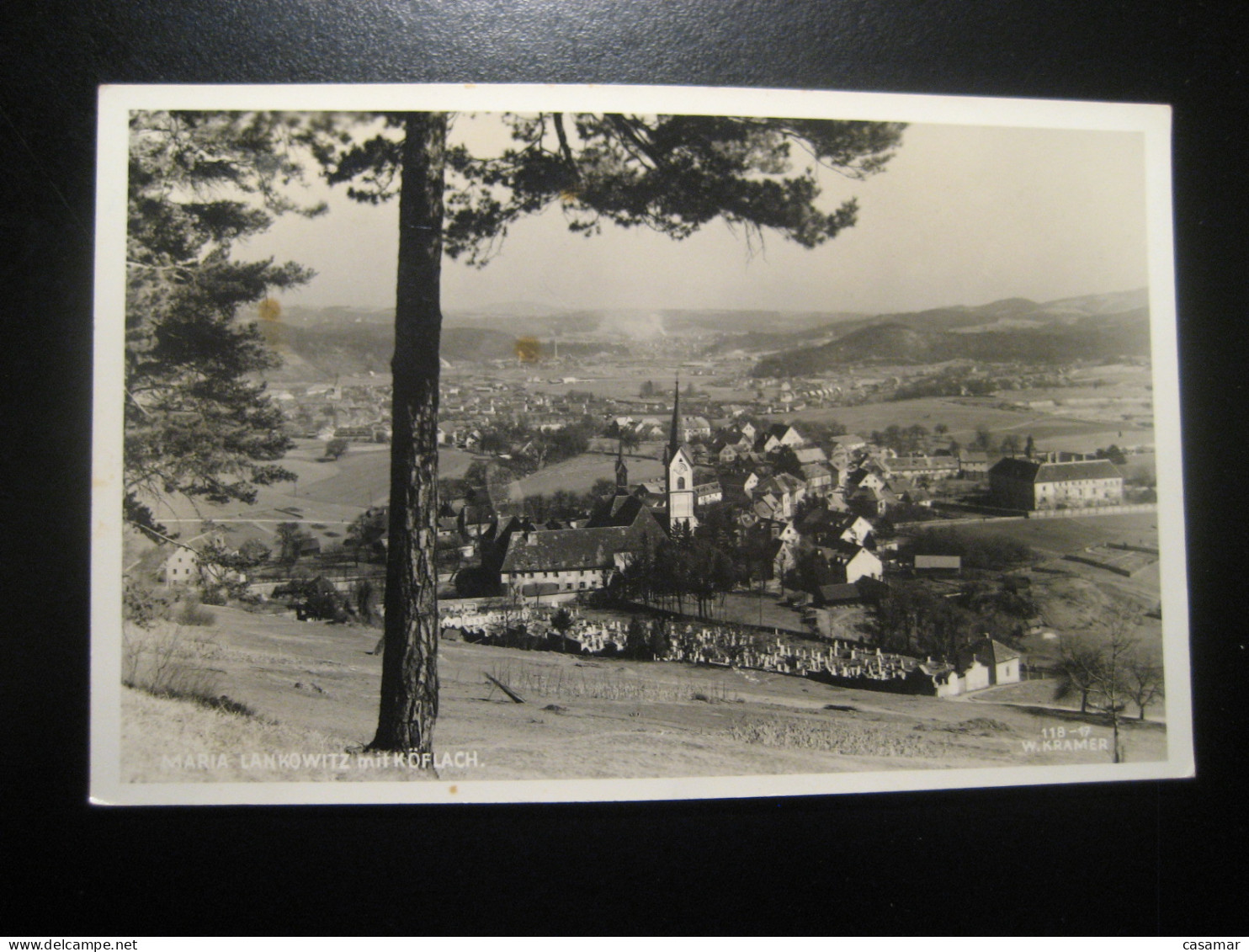 MARIA LANKOWITZ mit Koflach 1952 cancel Voitsberg Styria AUSTRIA postcard