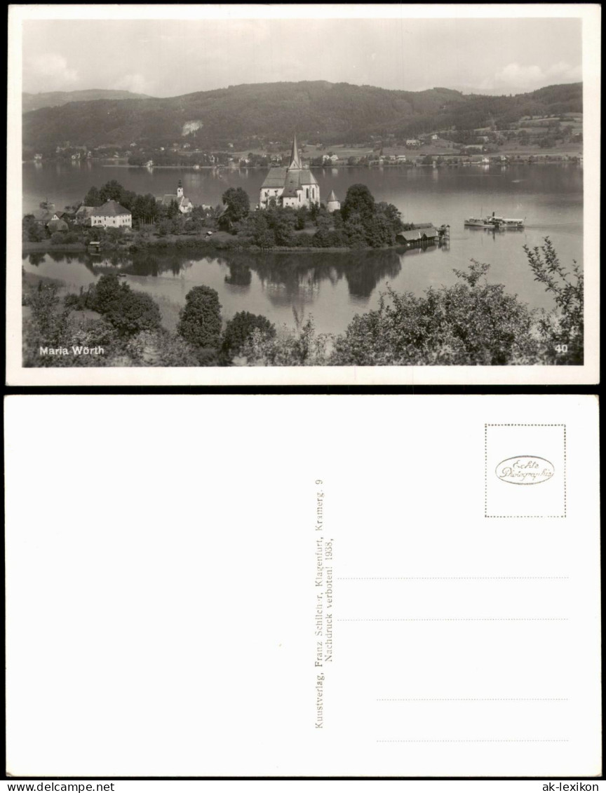 Maria Wörth Otok Panorama-Ansichten Maria Wörth - Seeblick 1938
