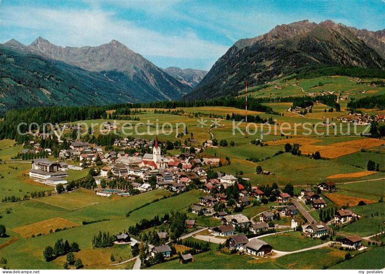 Mariapfarr AT Fliegeraufnahme mit Kasereck und Granitzl