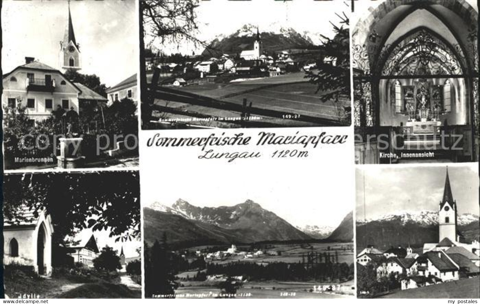 Mariapfarr Brunnen Kirche Inneres Lungen