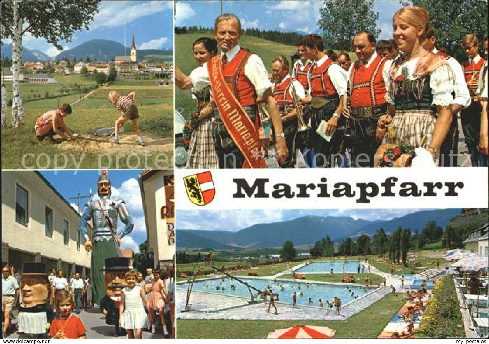 Mariapfarr Festumzug Trachten Schwimmbad