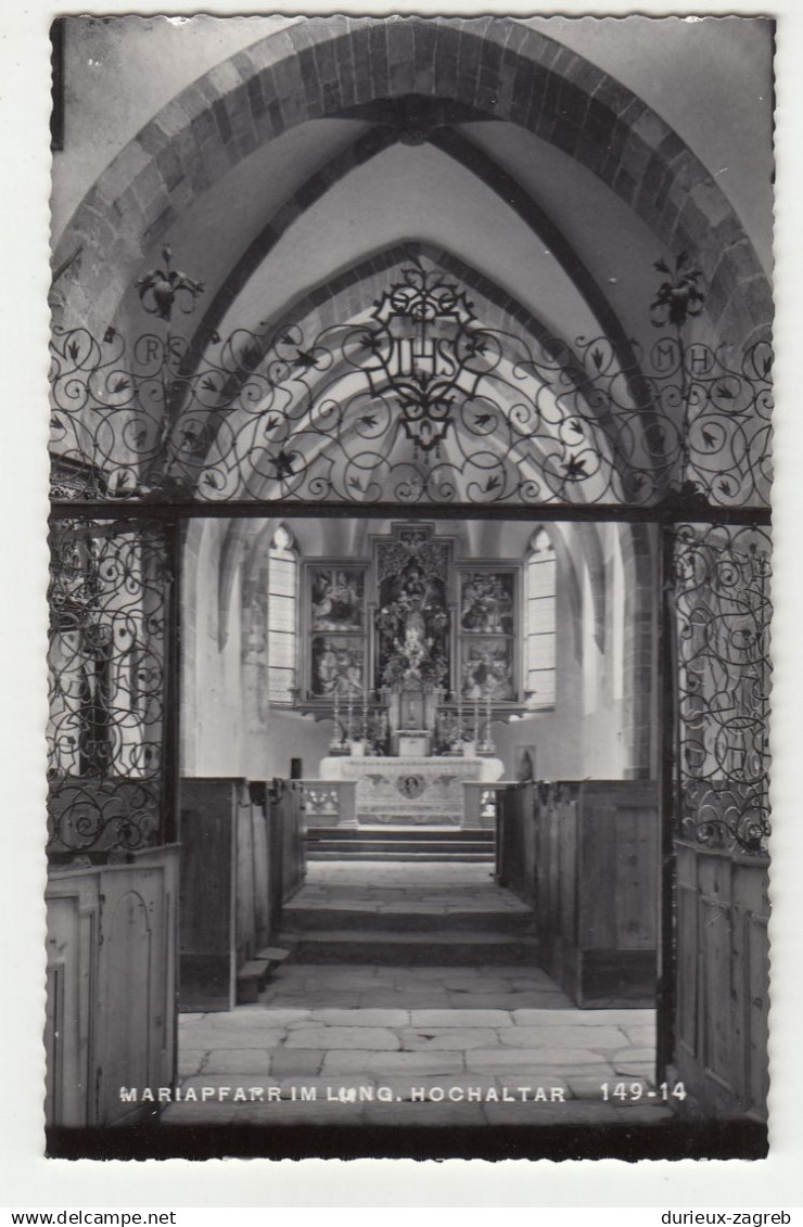 Mariapfarr im Lungau Hochaltar old postcard not posted b180411*
