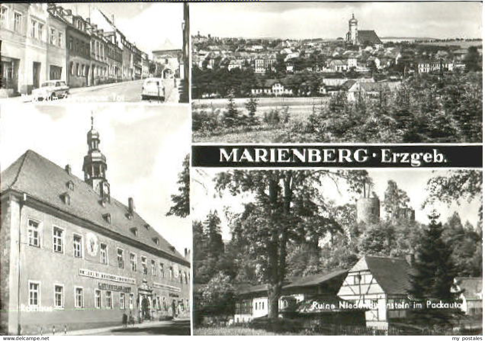 Marienberg Erzgebirge Marienberg Tor Ruine Rathaus x 1970