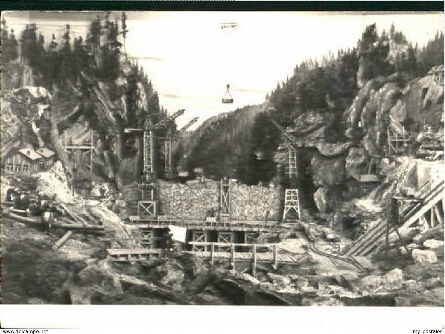 Marienberg Erzgebirge Marienberg Zschopauertor ungelaufen ca. 1965