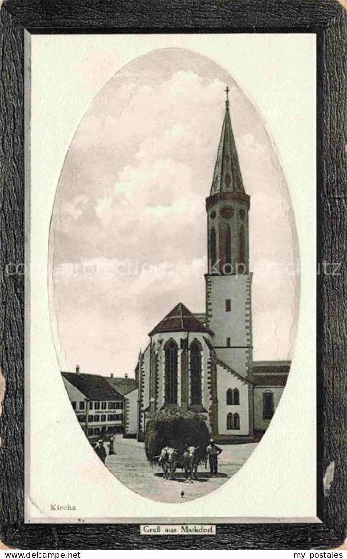 Markdorf Baden Hepbach Bodenseekreis BW Kirche Kirchturm Marktplatz Ochsenkarren