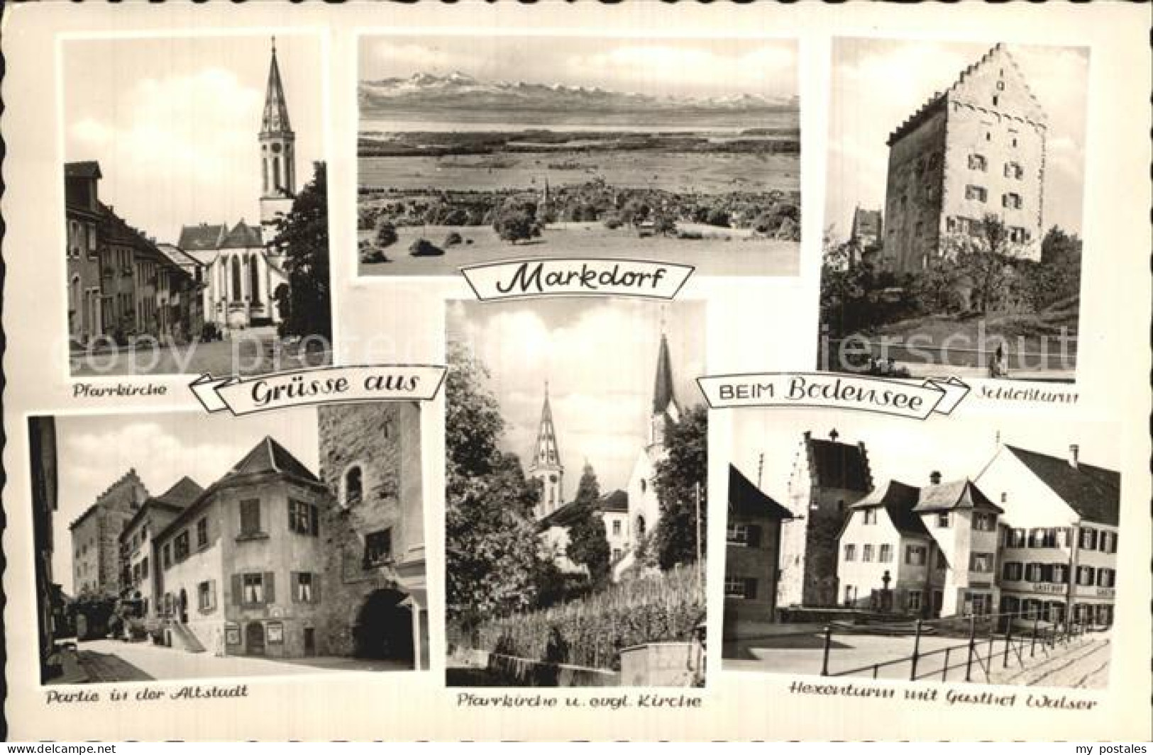 Markdorf Baden Pfarrkirche Hexenturm Gasthof Walser
