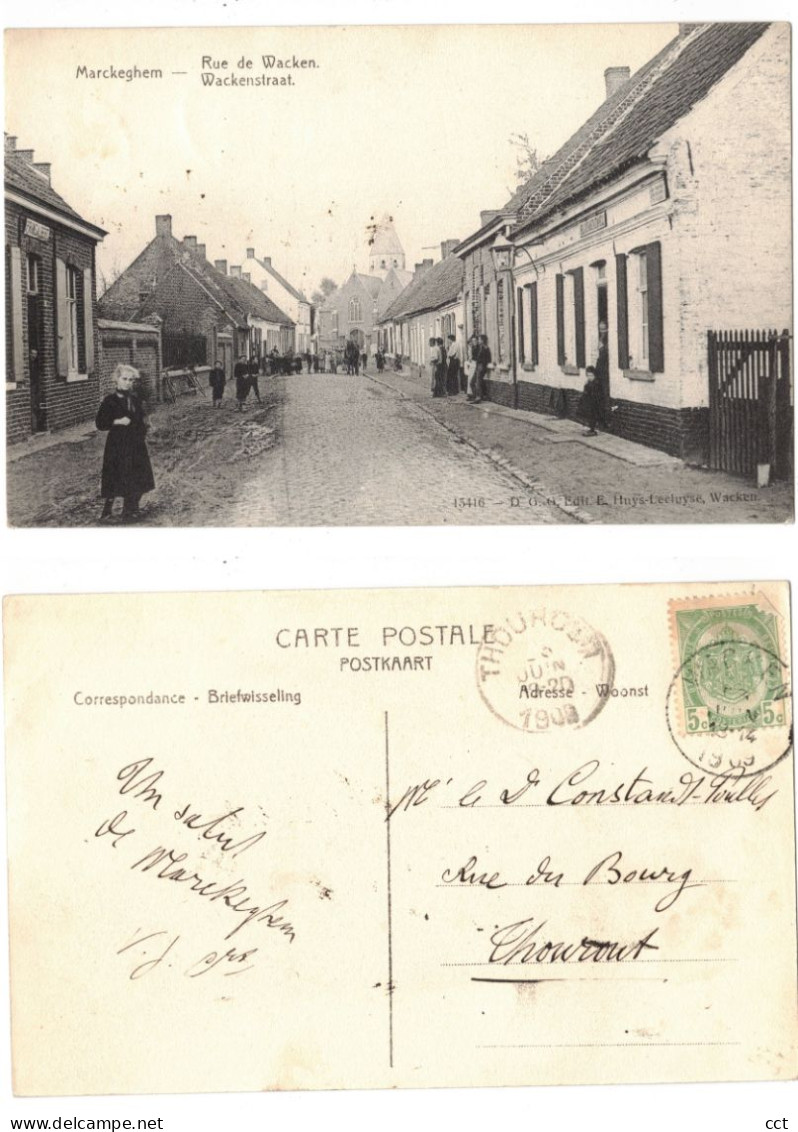 Markeghem  Markegem  Dentergem   Rue de Wacken  Wackenstraat
