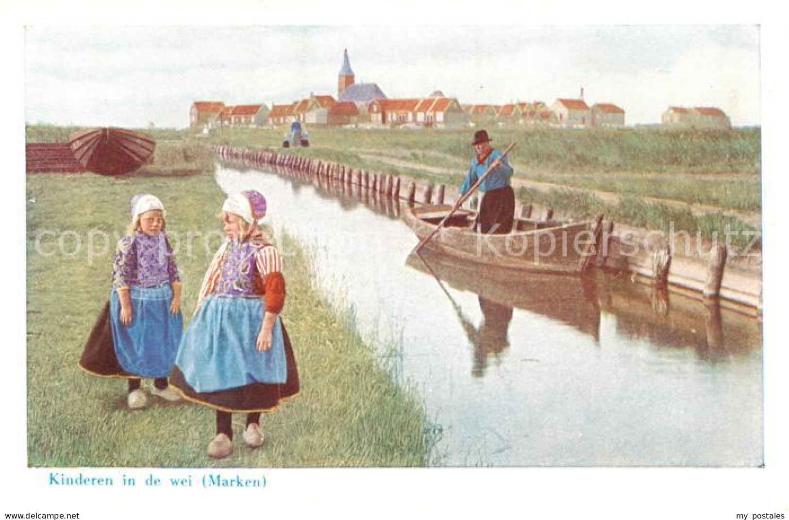 Marken Kinderen in de wei