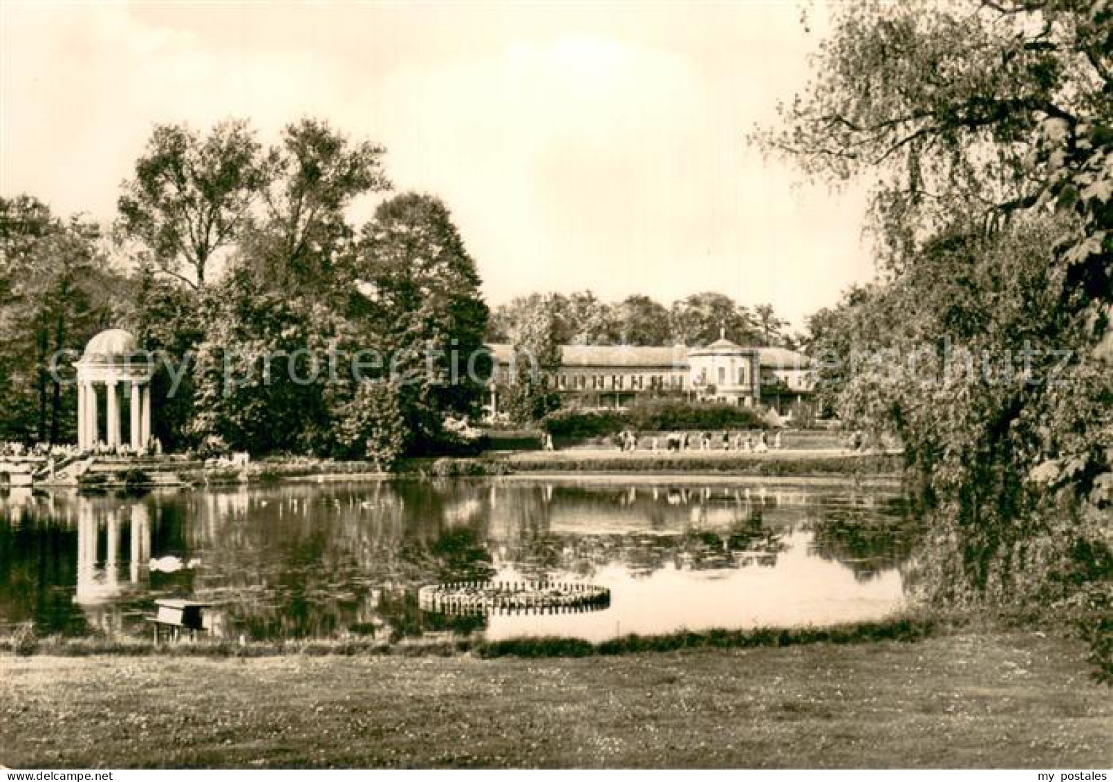 Markkleeberg Blick zur Parkgaststaette