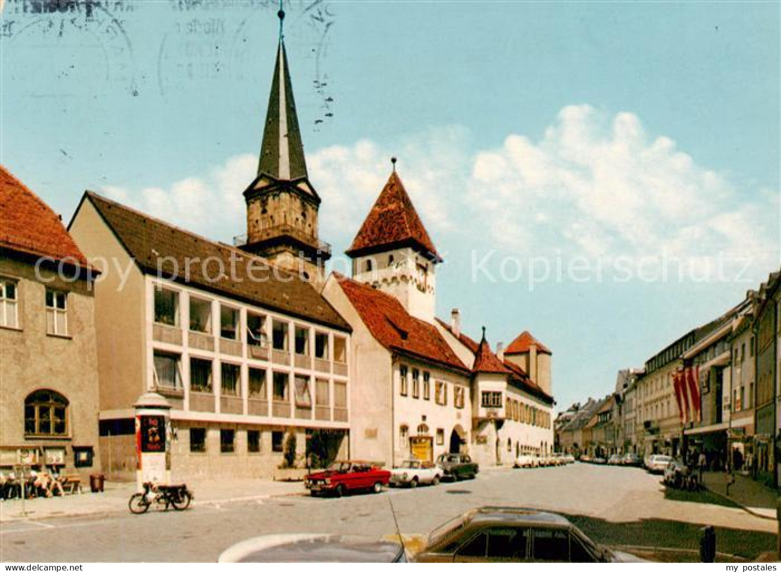 Marktredwitz Hauptstrasse mit altem Rathaus