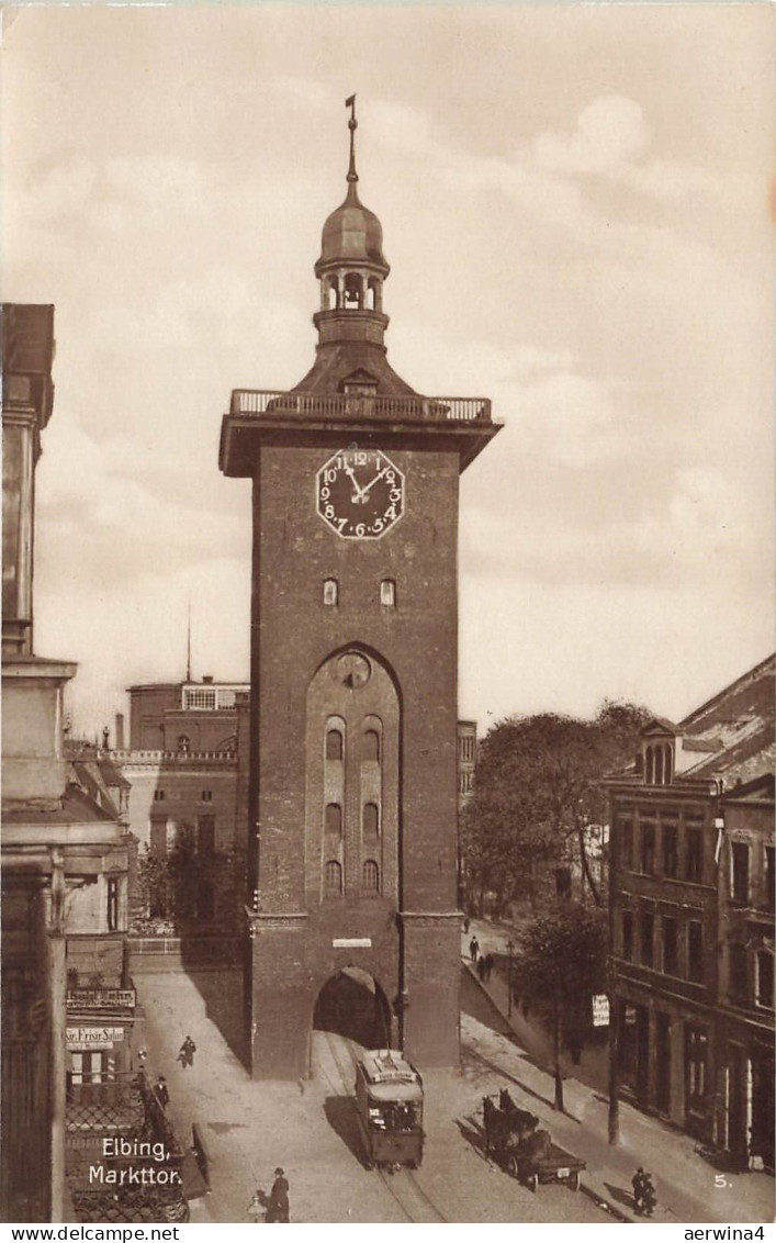 Markttor Elbing Westpreussen Postkarte AK