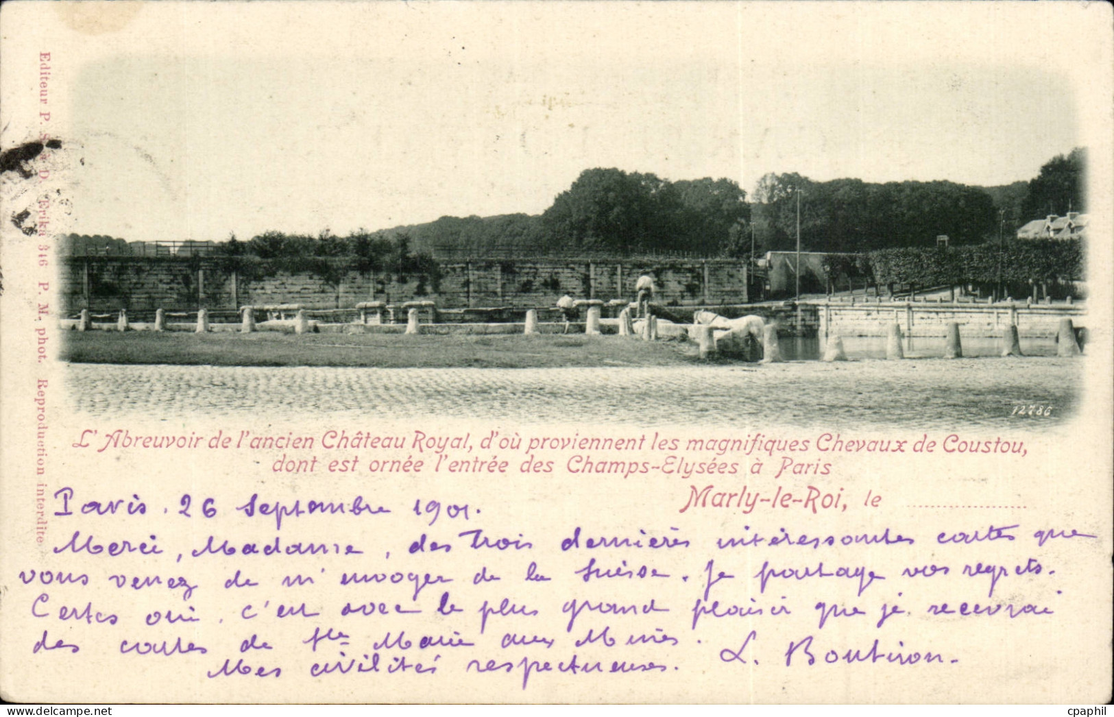 Marly le Roi - L'Abreuvoir de l'Ancien Chateau Royal - CPA