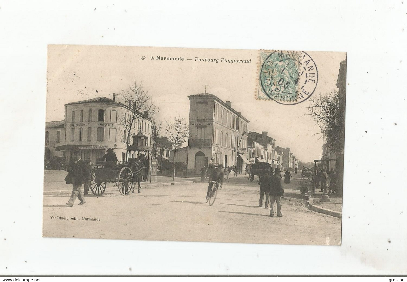 MARMANDE 9 FAUBOURG PUYGUERAUD (BELLE ANIMATION) 1905