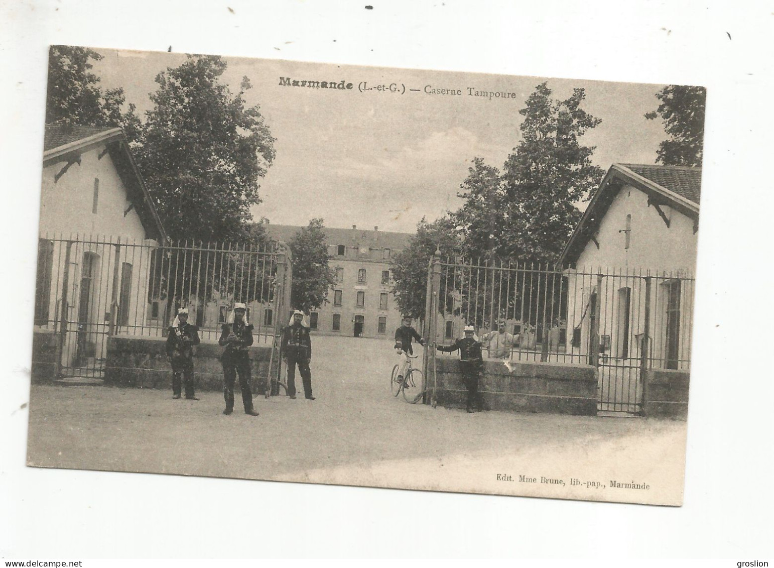 MARMANDE (L ET G) CASERNE TAMPOURE (MILITAIRES) 1916
