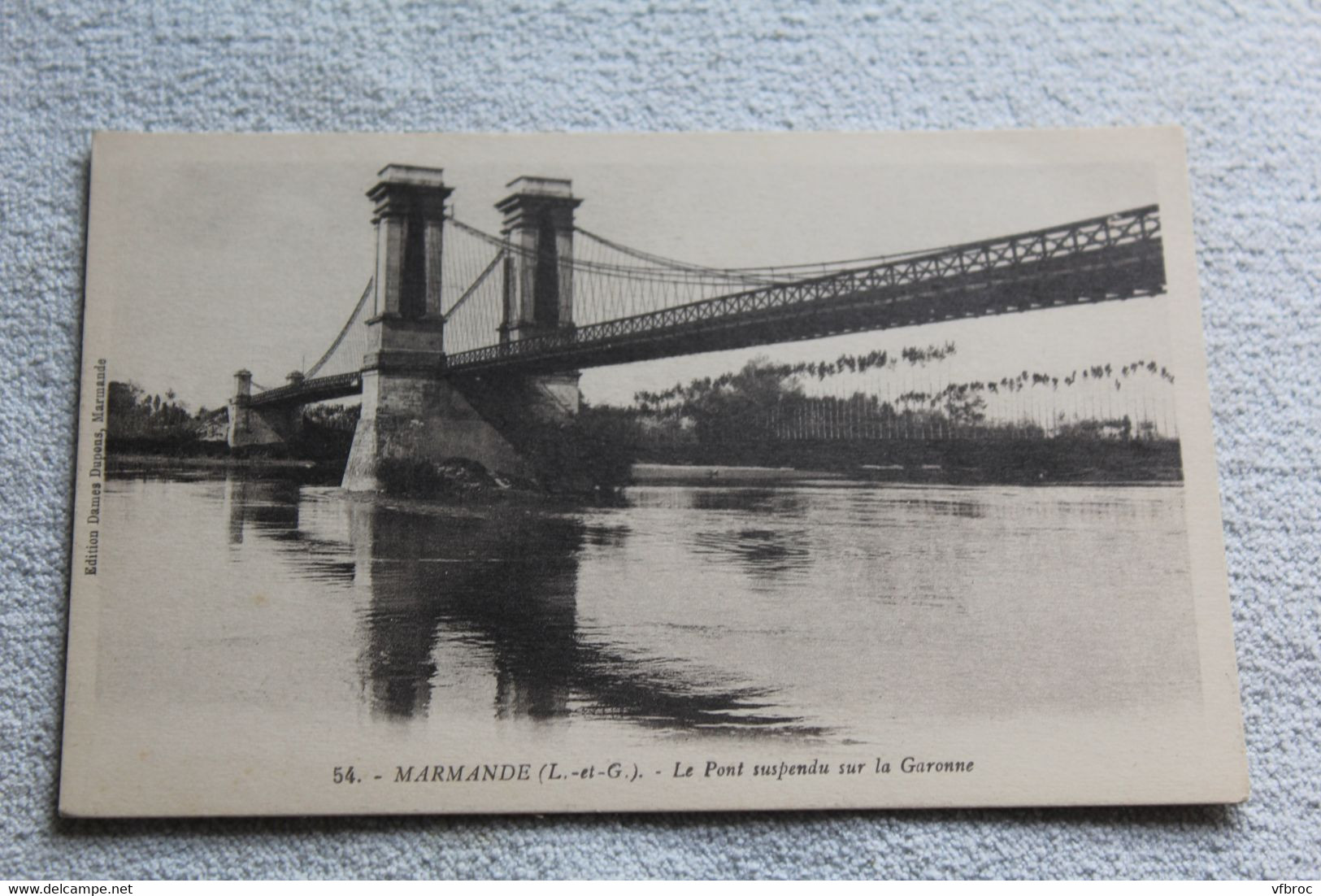 Marmande, le pont suspendu sur la Garonne, Lot et Garonne