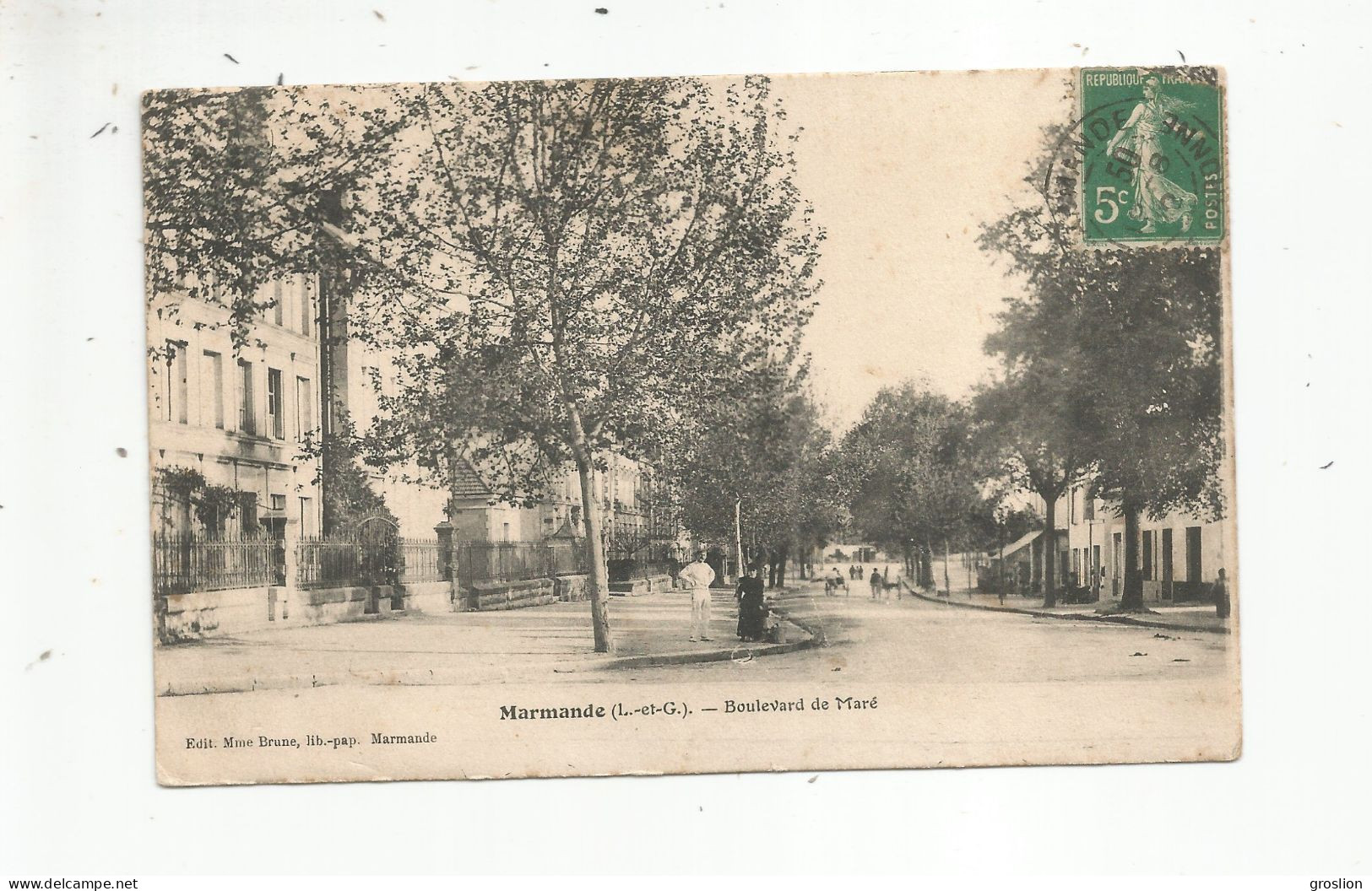 MARMANDE (LOT ET GARONNE) BOULEVARD DE MARE 1912