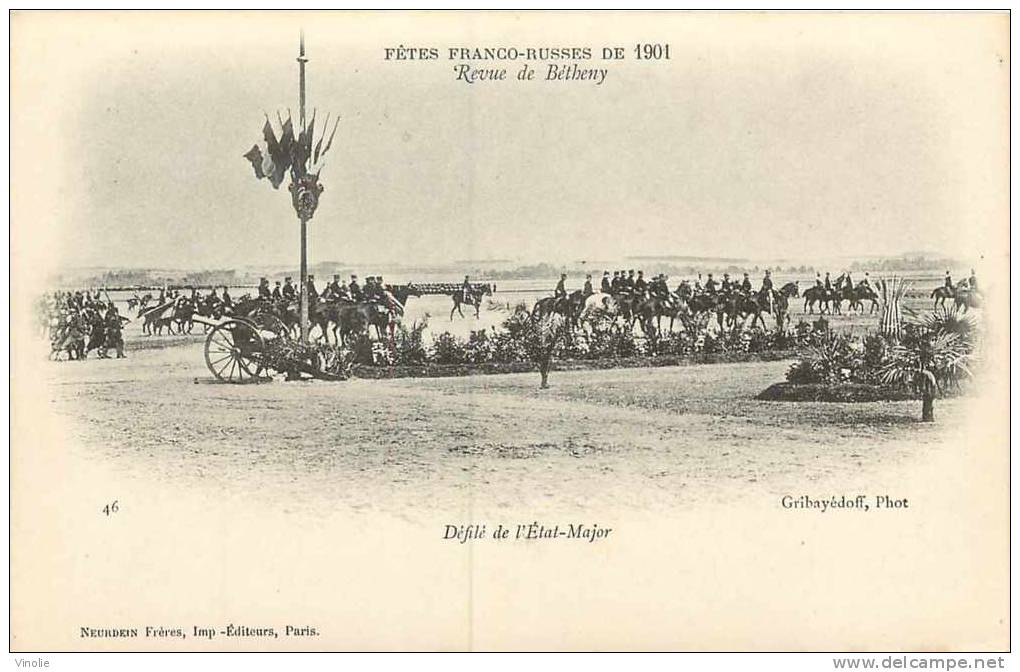 Marne  réf: 51-10 : Revue de Bétheny 1901