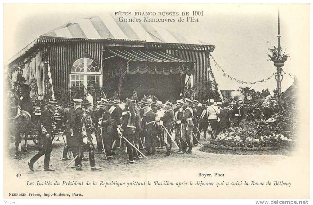 Marne  réf: 51-13 : Revue de Bétheny 1901