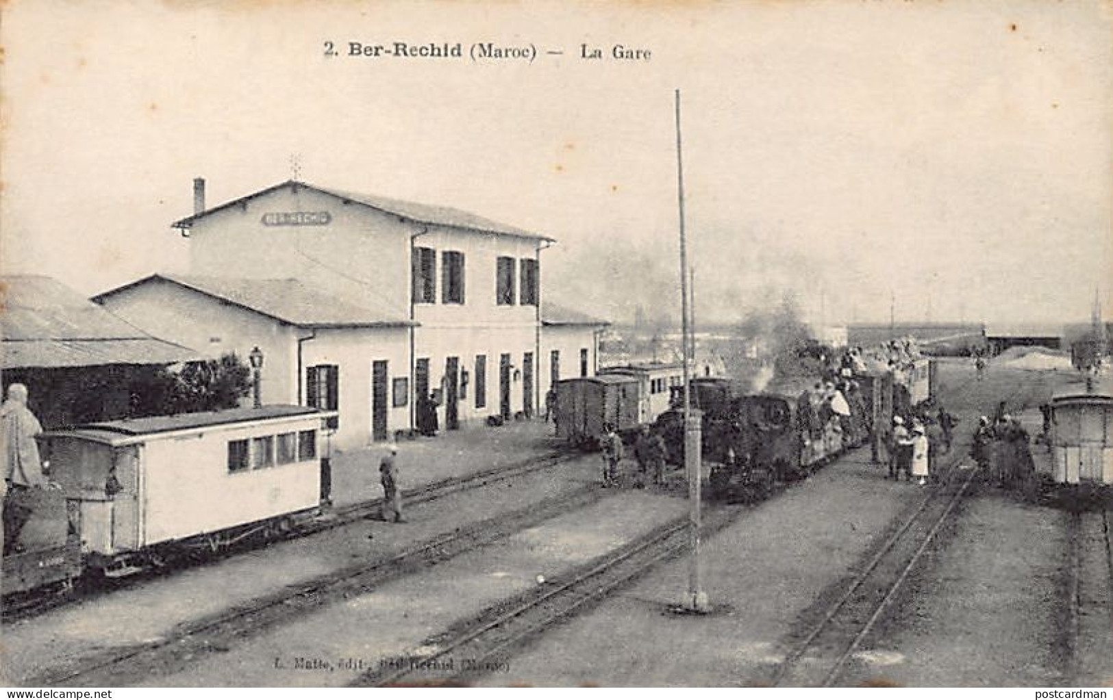 Maroc - BER RECHID - La Gare - Ed. L. Malle 2